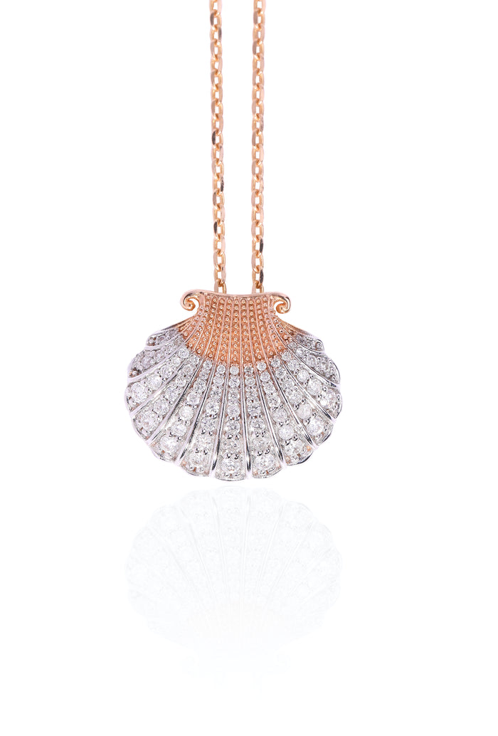 apples & figs Aphrodite Rose Gold diamond Necklace