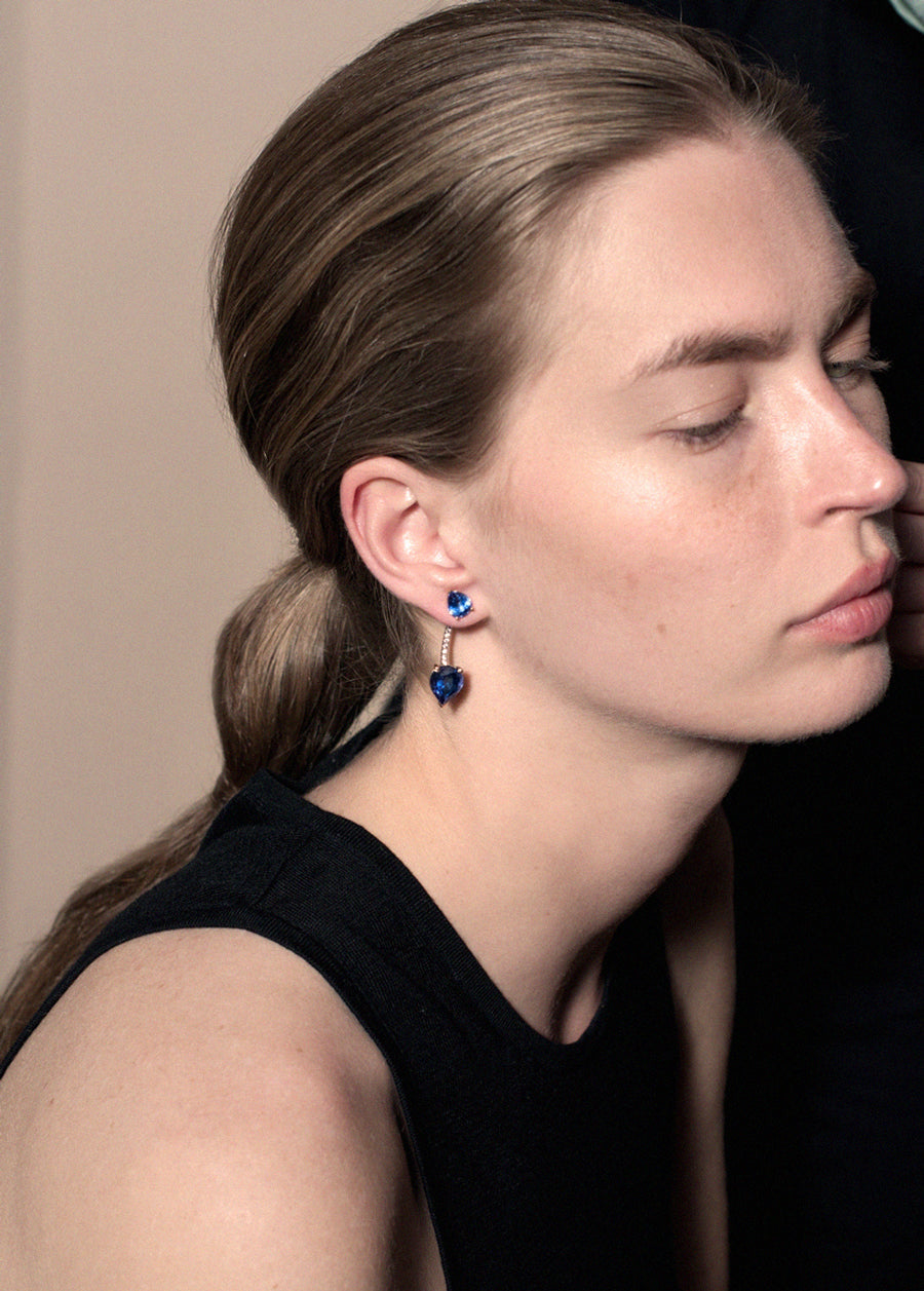 Cubic zirconia earring jackets cheap