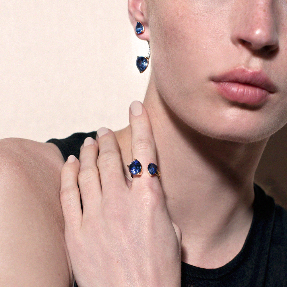 Sapphire earring jackets online