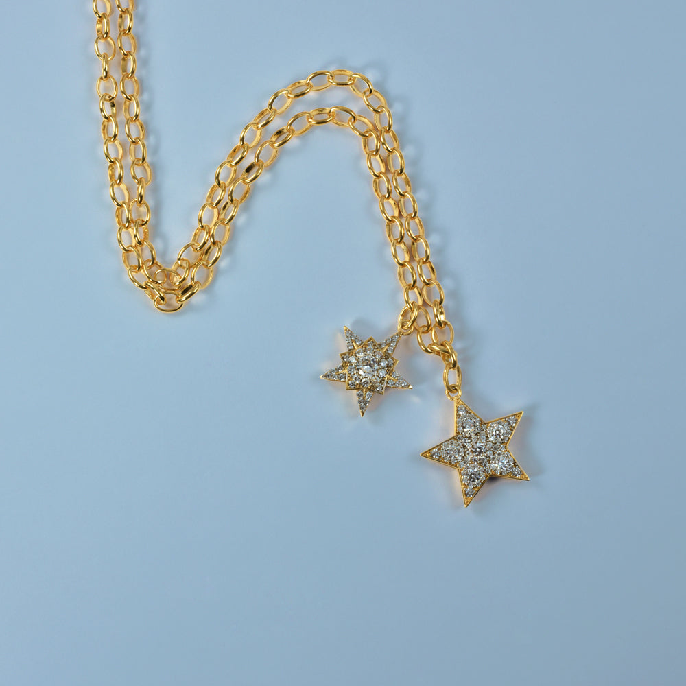 Celestial Charm Star Vermeil Necklace