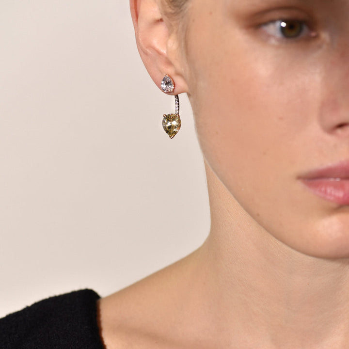 Toi et Moi Lemon Cubic Zirconia Ear Jackets – APPLES & FIGS