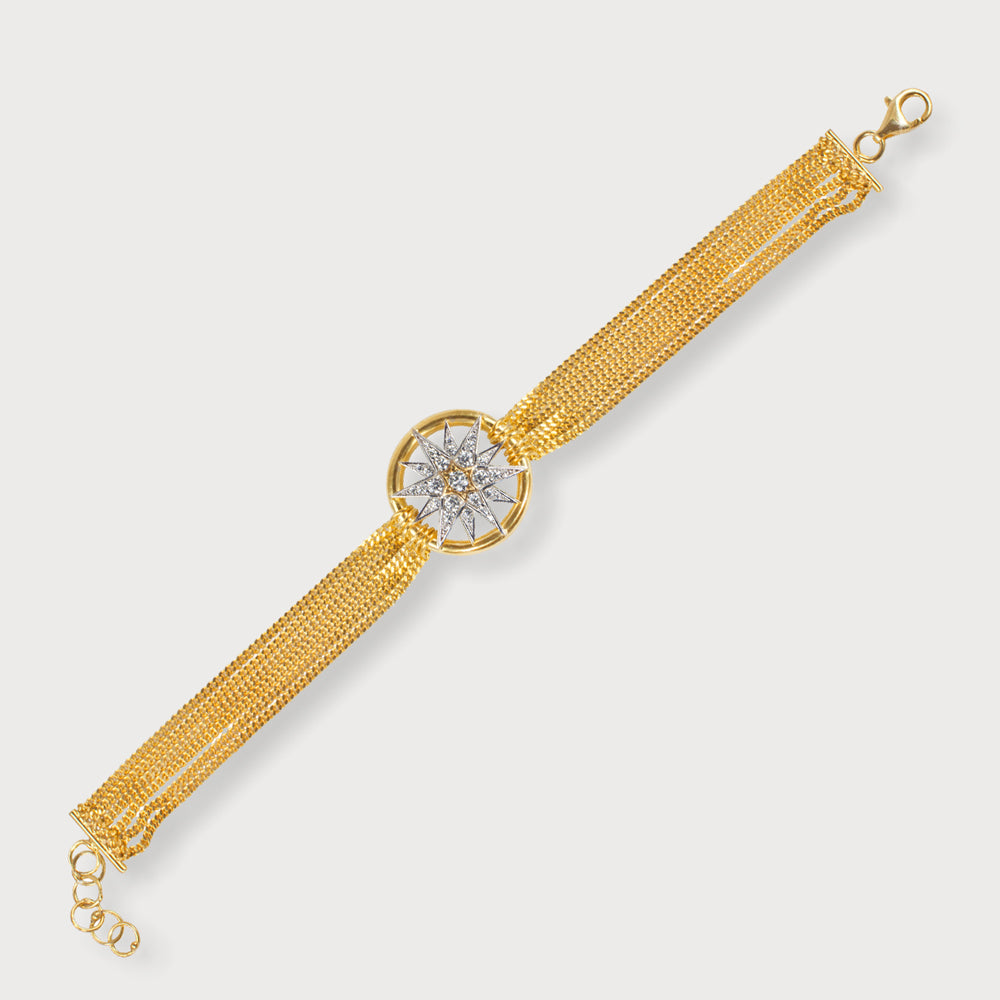 Celestial Star Vermeil Chain Bracelet