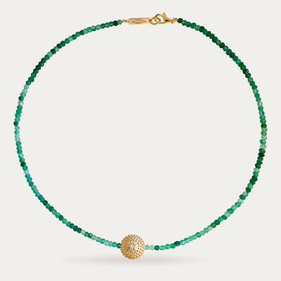 Emerald Sea Urchin Necklace